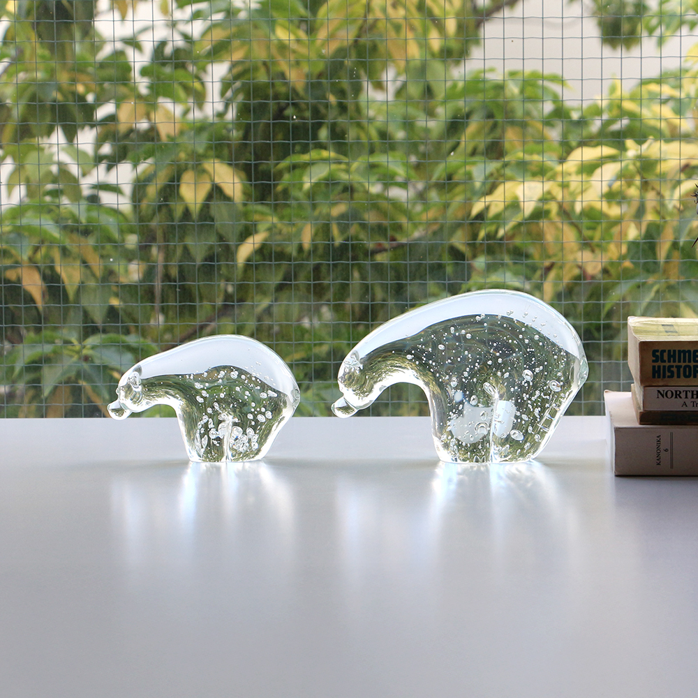 DETAIL（ディテール） Glass Objet Polar Bear Small ホッキョクグマ