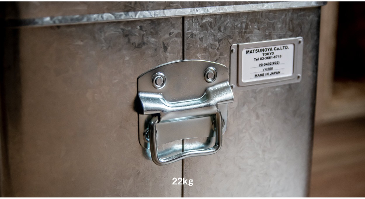 トタン 米びつ 米櫃 22kg 松野屋 収納 : イエノLabo. - 通販 - Yahoo