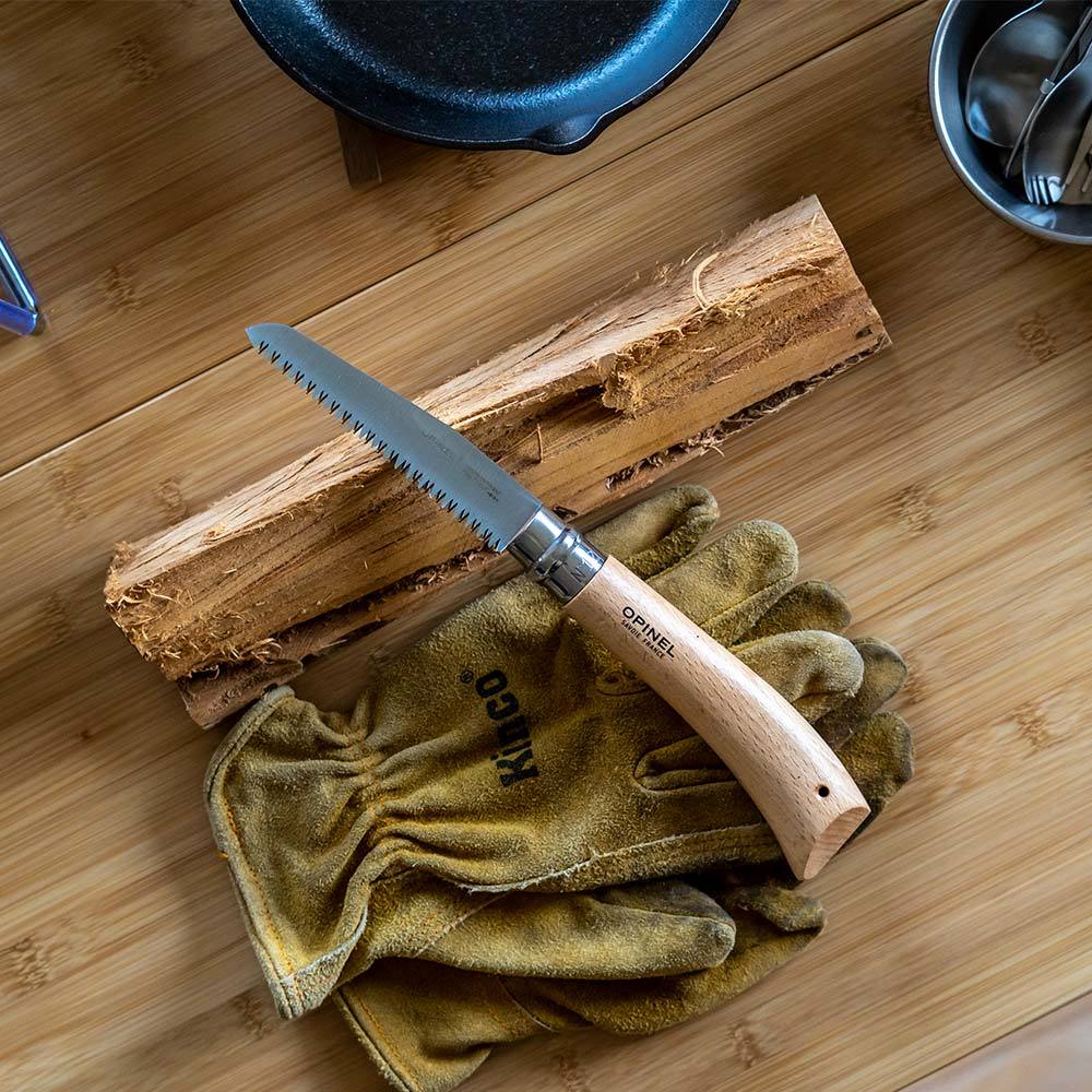 ちゃんともオーダーページ オピネル 12 ノコギリ 手斧 OD色飾りエンド OPINEL（オピネル） ナイフ フォールディングノコギリ #12 : イエノ