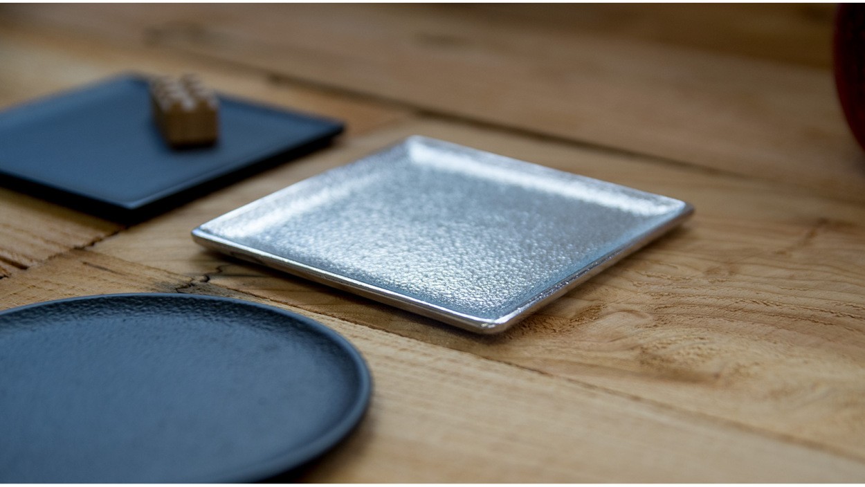 自由に選べる日本製のアルミトレー Lサイズ 香皿 お香立て 小物置き