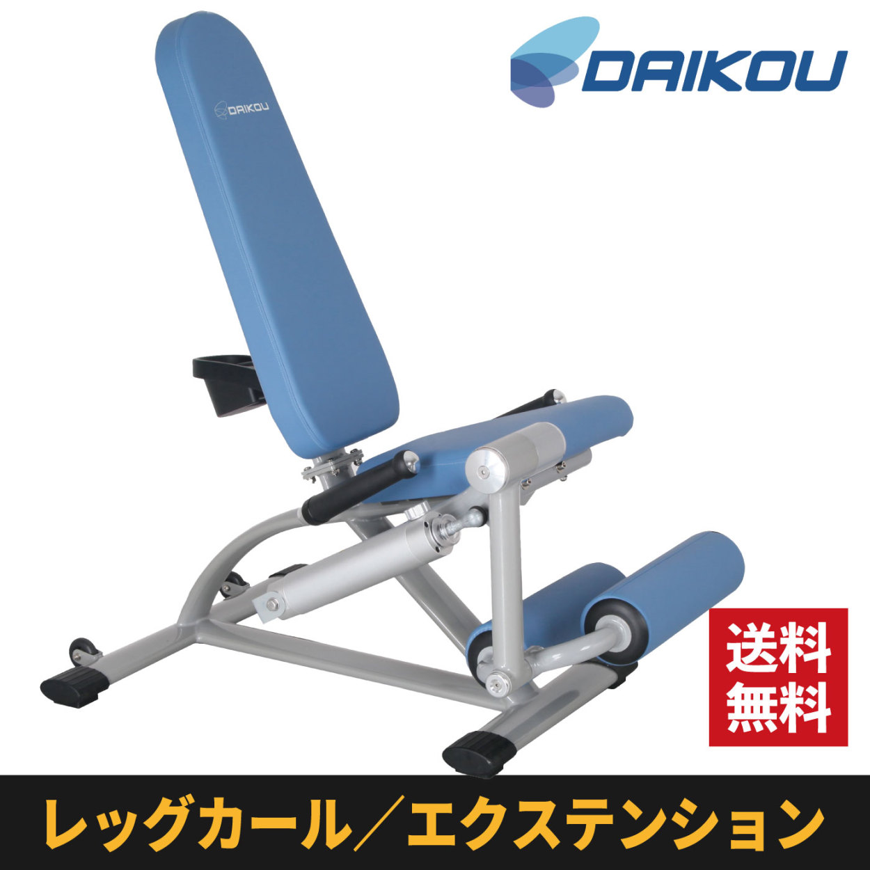 油圧マシン レッグカール 油圧式 機能訓練 リハビリ レッグエクステンション DK-677 トレーニングマシン 準業務用 DAIKOU 大広 ダイコー