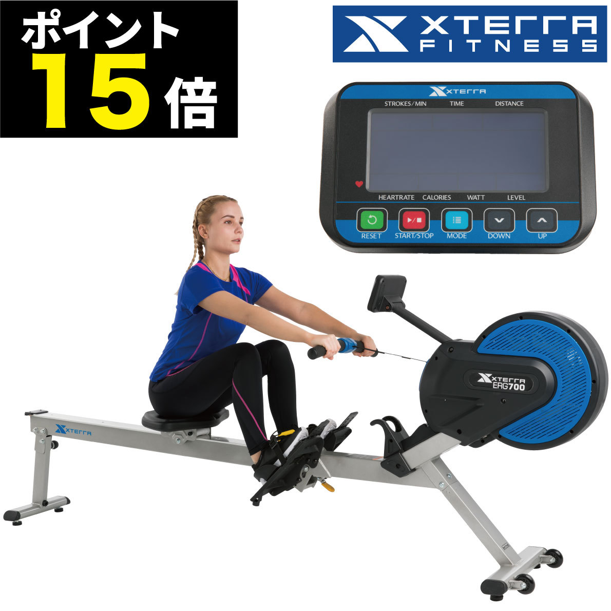 ローイングマシン ローアー 家庭用 静音 ERG700 ボート漕ぎ カヌー