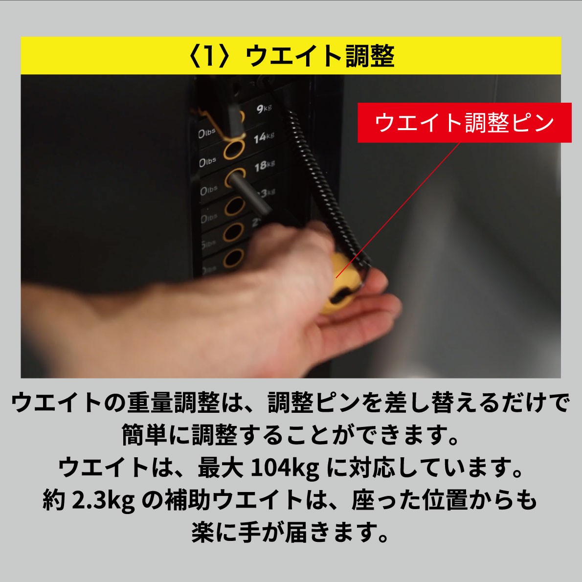チェストプレスマシンの使い方
