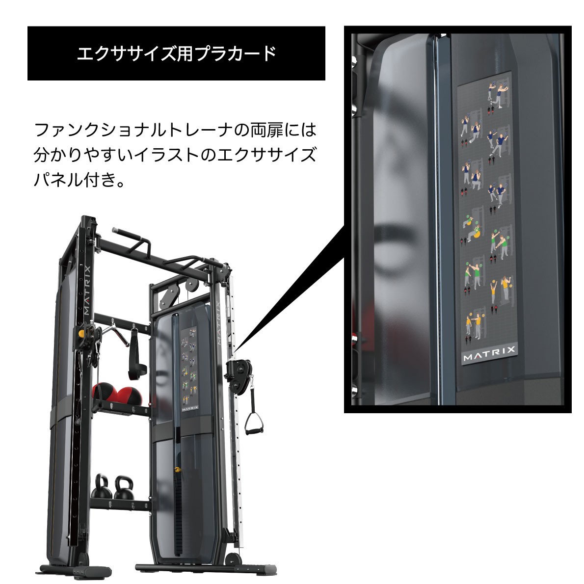 多種類のファンクショナルトレーニングが可能
