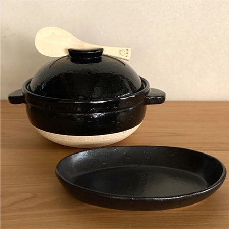 長谷園 公式限定 2点セット商品 かまどさん三合炊き 耐熱