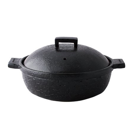 長谷園 公式 ビストロ蒸し鍋 小 クロ 1200ml 土鍋 蒸し器 多機能 日本