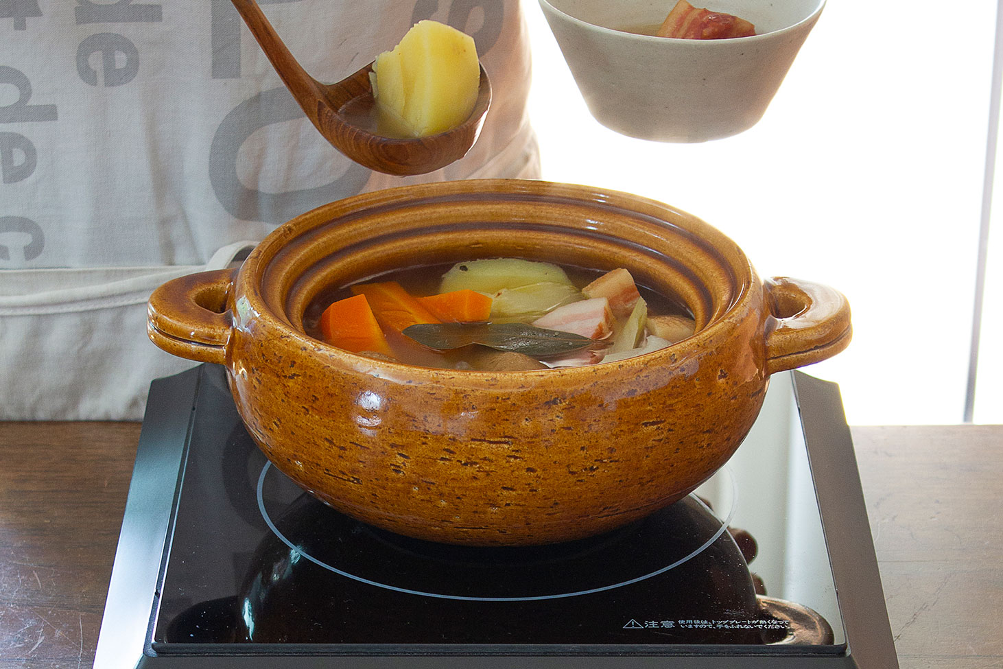 長谷園 公式限定 IH対応ヘルシー蒸し鍋「鈴（りん）」 1500ml IH対応