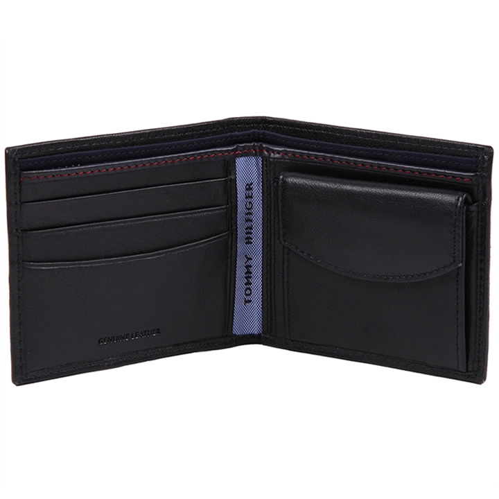 トミーヒルフィガー 財布 二つ折り財布 メンズ ブラック 31TL25X003 BLACK｜iget｜03