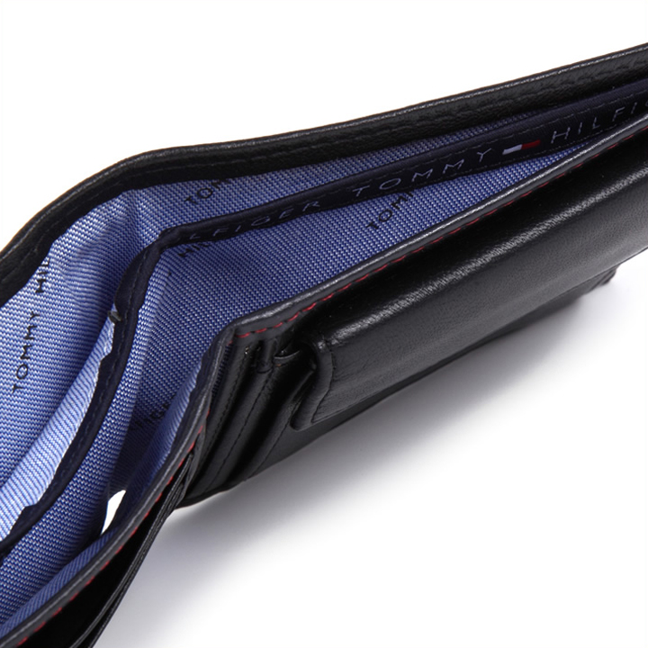 トミーヒルフィガー 財布 二つ折り財布 メンズ ブラック 31TL25X003 BLACK｜iget｜04