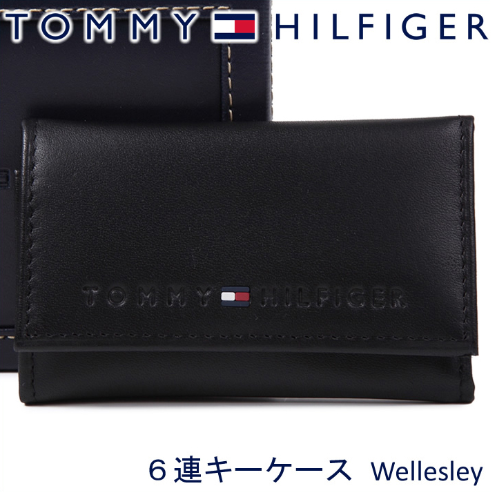 トミーヒルフィガー キーケース キーホルダー ブラック 31TL17X005 BLACK | TOMMY HILFIGER