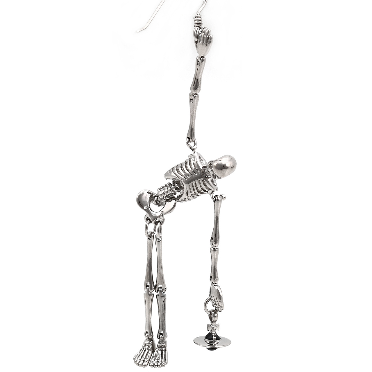 ヴィヴィアンウエストウッド スケルトンピアス シルバー【レア】 Vivienne Westwood（ヴィヴィアンウエストウッド） ピアス 骸骨 ドクロ