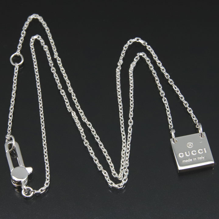 GUCCI グッチ ネックレス ペンダント プレートペンダント 223514