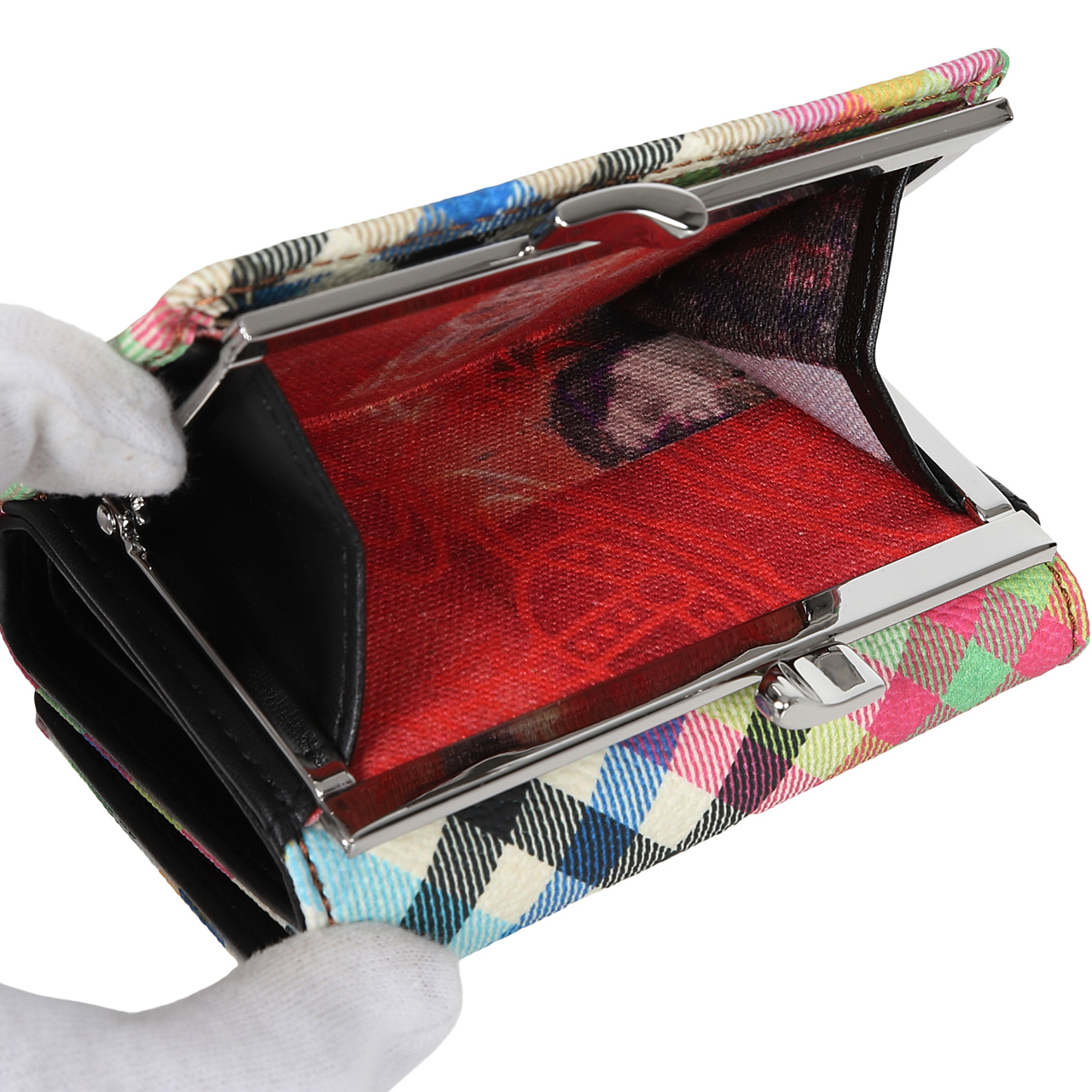 ヴィヴィアンウエストウッド 財布 三つ折り がま口 チェック 5115002MW Vivienne Westwood（ヴィヴィアンウエストウッド） 財布 がま口 三