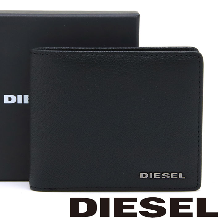 ディーゼル 財布 DIESEL 二つ折り財布 メンズ ブラック X06627 P0396