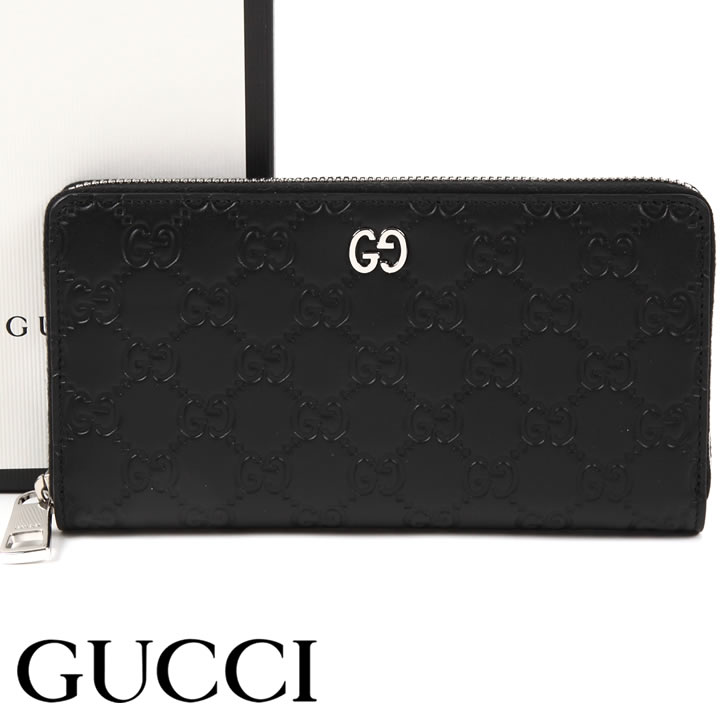 GUCCI◇ラウンド/長財布/グッチシマ/レザー/473928 amurphylegal.com