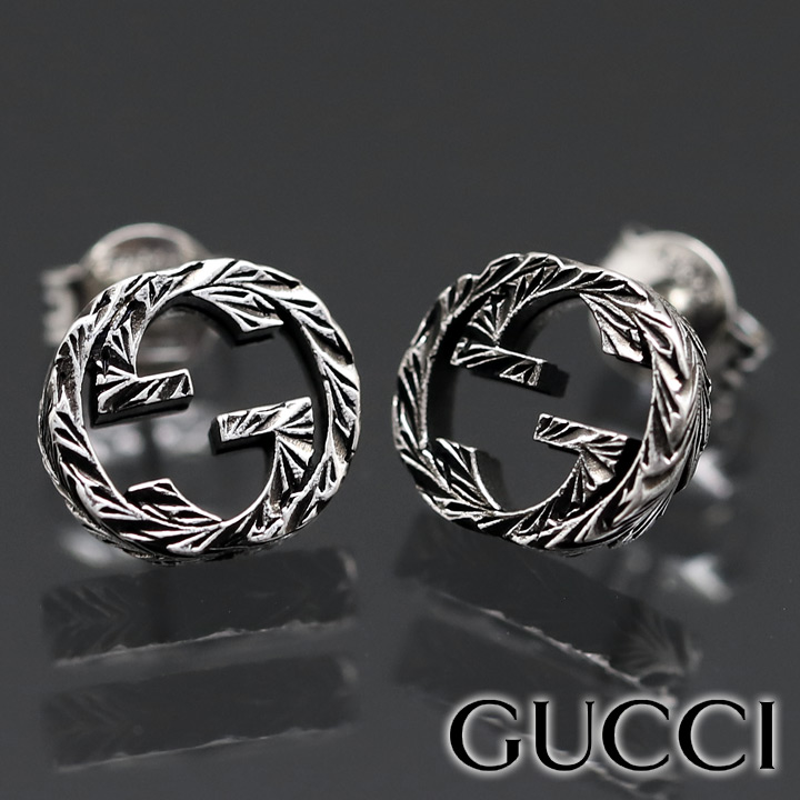 激安店GUCCI メンズ　ピアス　アラベスク　インターロッキングG アクセサリー