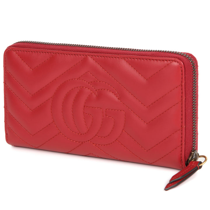 GUCCI（グッチ） 財布 長財布 ラウンドファスナー GGマーモント