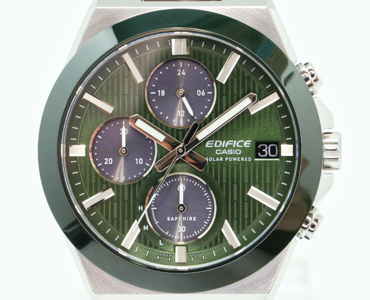 EDIFICE（CASIO） カシオ エディフィス セラミックベゼル グリーン EFS