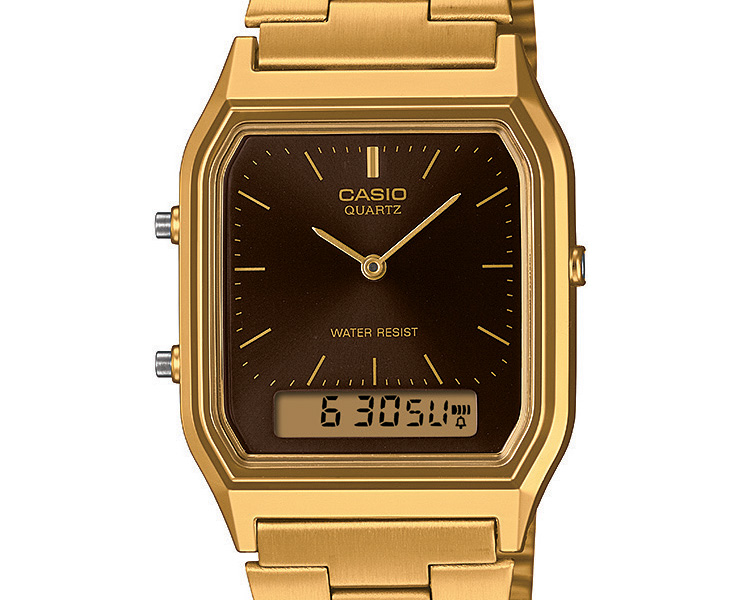 CASIO 5553JA ゴールドアナログ・デジタル時計金色 CASIO 5553JA ゴールドアナログ・デジタル時計金色
