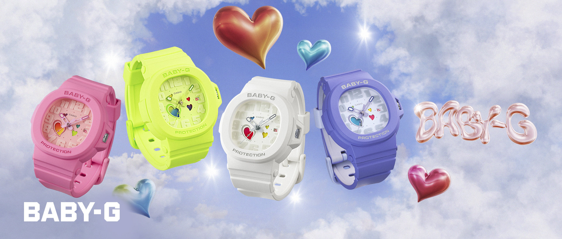 新品未使用 CASIO BABY-G ホワイト ハート デジタル腕時計 ベイビージー BABY－G BABY－G/BGA－10－7AJF CASIO 腕時計