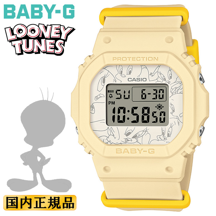 カシオ ベビーG TWEETY コラボ BGD-565TW-5JR イエロー＆ホワイト LOONEY TUNES ルーニー・テューンズ トゥイーティー  BABY-G デジタル スクエア 腕時計 : bgd-565tw-5jr-4549526360695 : 時計・ブランド専門店 アイゲット - 通販  - Yahoo!ショッピング