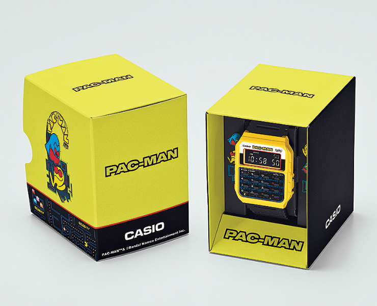 CASIO MX-10 パックマン 新作]カシオ x パックマン、スペシャルコラボモデル、3本同時