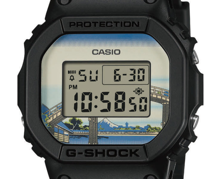 ORIGIN(G-SHOCK) G-SHOCK 葛飾北斎「深川万年橋下」 DW-5600KHFM25-1JR