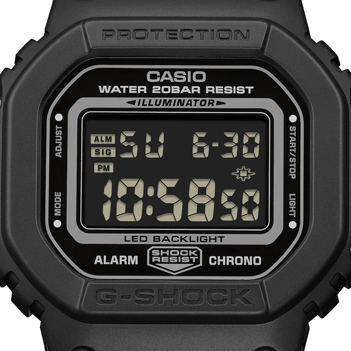 n*o様 G-SHOCK ブラック デジタル腕時計、ジャンク品 ORIGIN(G-SHOCK) G-SHOCK Gショック DW-5600MNC-1JF ブラック FIDLOCK