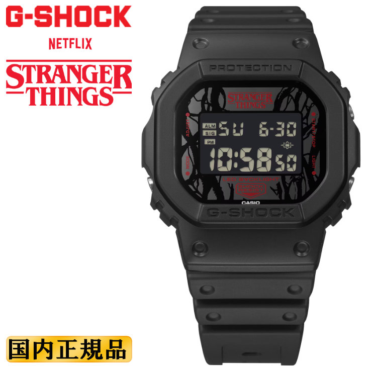 新品 CASIO DW-5600STT-1JR G-SHOCK ストシン CASIO G-SHOCK DW-5600STT-1JR 5600 SERIES Stranger Things Black