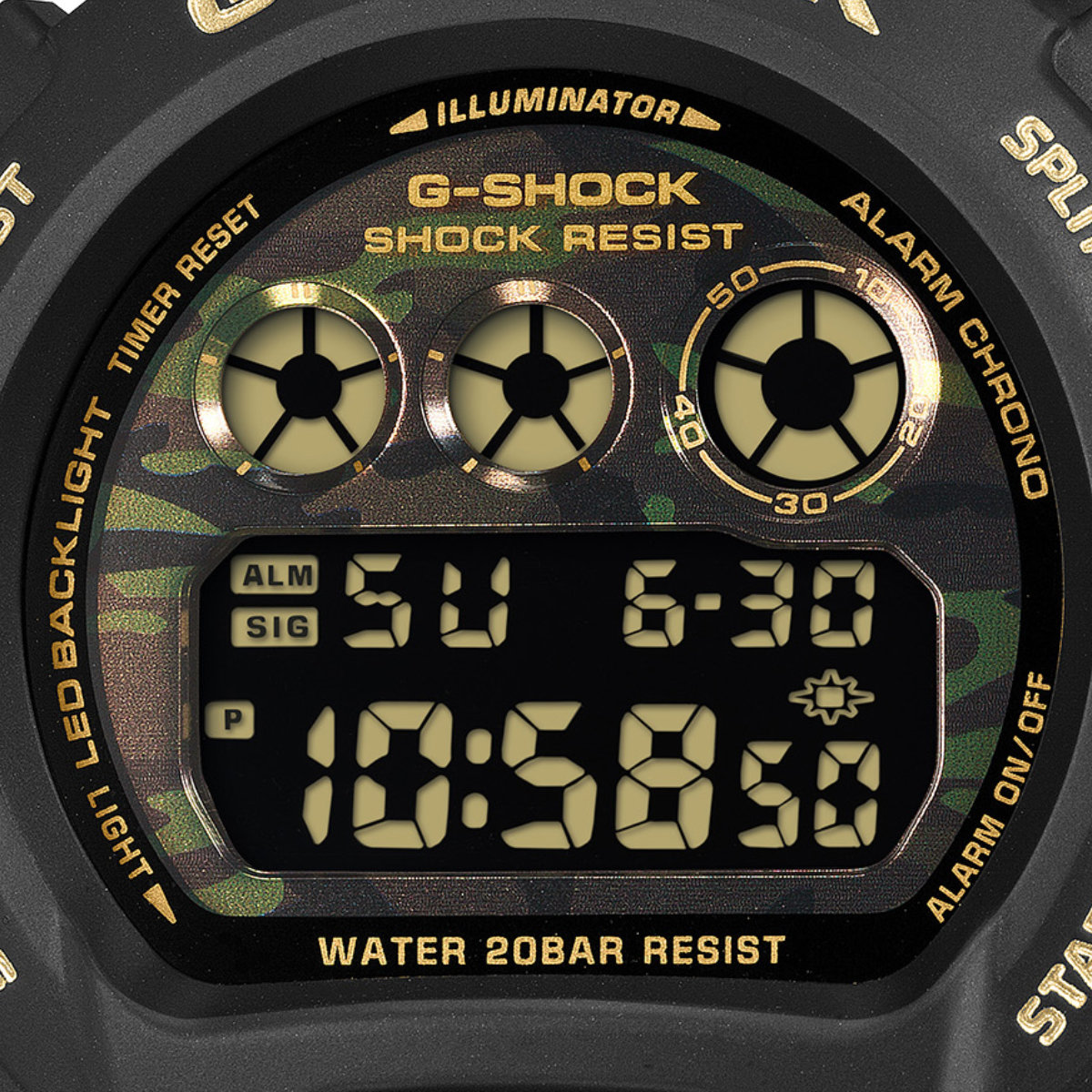 ORIGIN(G-SHOCK) G-SHOCK Gショック CAMO AND GOLD DW-6900CF-1JF