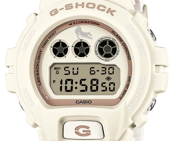 G-SHOCK Gショック 柴犬モチーフ「白柴」 DW-6900SHB-7JR ホワイト 