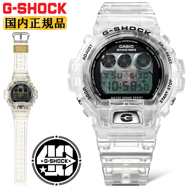 G-SHOCK オリジン DW-6940RX-7JR CASIO カシオ Gショック 40周年記念 Clear Remix（クリアリミックス） クリア素材  スケルトン仕様 メンズ 腕時計 : dw-6940rx-7jr-4549526353796 : 時計・ブランド専門店 アイゲット - 通販 -  Yahoo!ショッピング