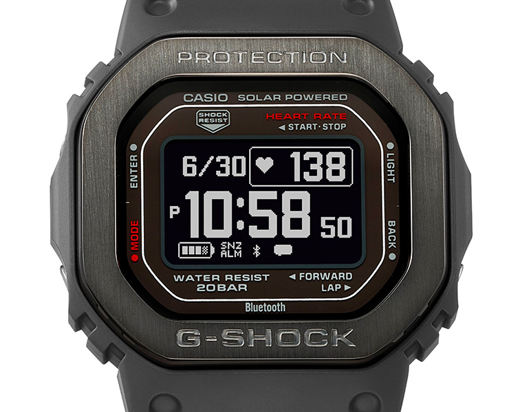 G-SHOCK ジーショック G-SQUAD メタルベゼル DW-H5600MB-8JR カシオ Gショック Gスクワッド ハートレートモニター搭載  ソーラーアシスト充電 腕時計