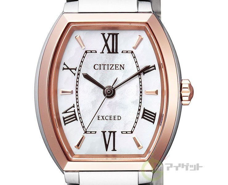 極美品　稼働品　CITIZEN　シチズンエクシード　ホワイト　シルバー　ソーラー 極美品 CITIZEN シチズン エクシード ホワイト シルバー