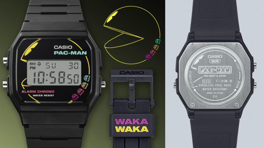 Classic Line カシオ クラシック パックマン コラボ F-91WPC Classic Line カシオ クラシック パックマン コラボ F-91WPC