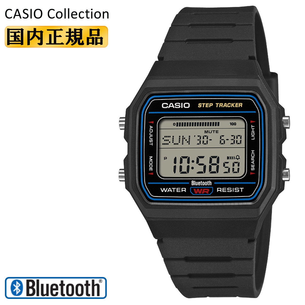 CASIO Collection カシオ 腕時計 F-B100W-1AJF 歩数計 歩数計測