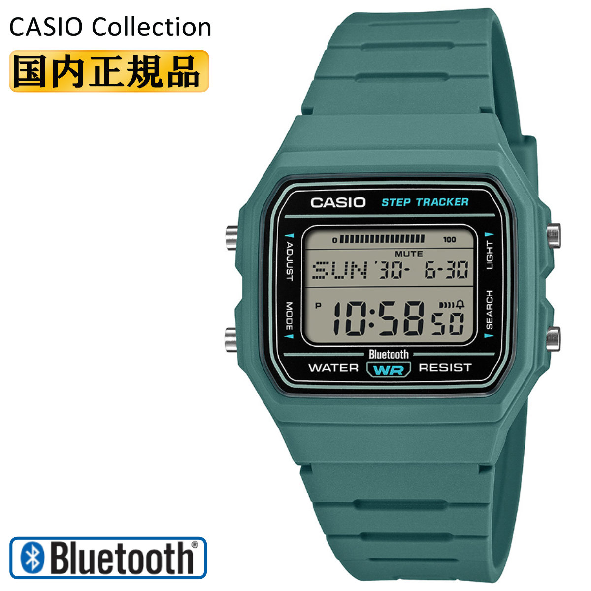 CASIO Collection カシオ 腕時計 F-B100W-3AJF 歩数計 歩数計測