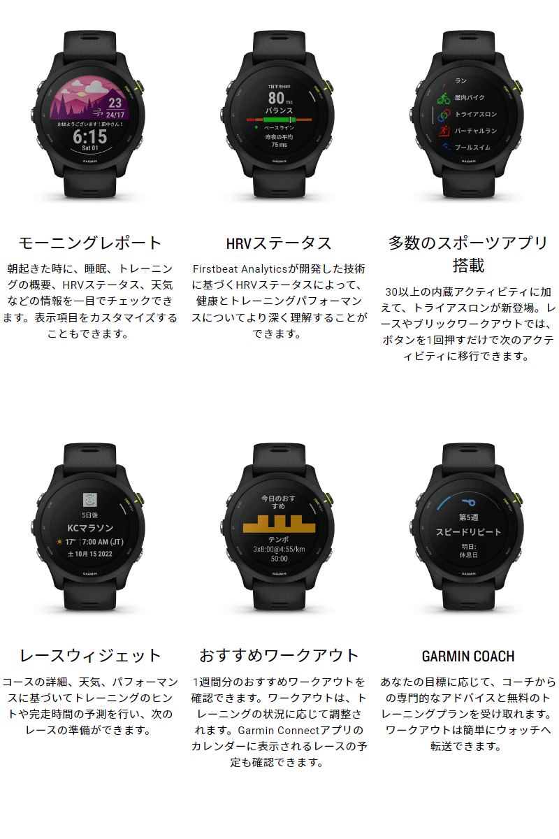 GPSランニングウォッチ ガーミン GARMIN Forerunner 255 Music