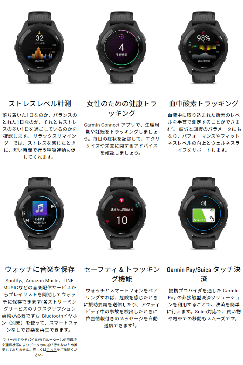 ガーミン GARMIN GPSランニングウォッチ Forerunner 265 【取説サービス】 スマートウォッチ スポーツ マラソン トライアスロン  タッチスクリーン suica決済 : forerunner265 : 時計・ブランド専門店 アイゲット - 通販 - Yahoo!ショッピング