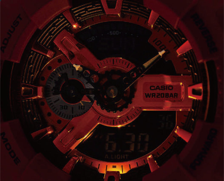 110 Series G-SHOCK ICONIC RED Gショック アイコニックレッド GA