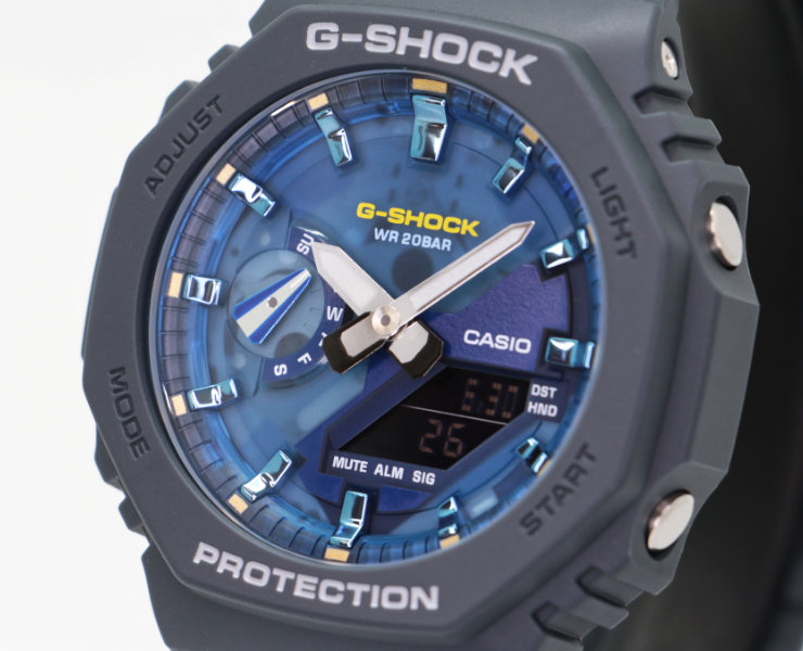G-SHOCK Gショック GA-2100AS-2AJF ブラック＆ブルー カシオ OASIS OF