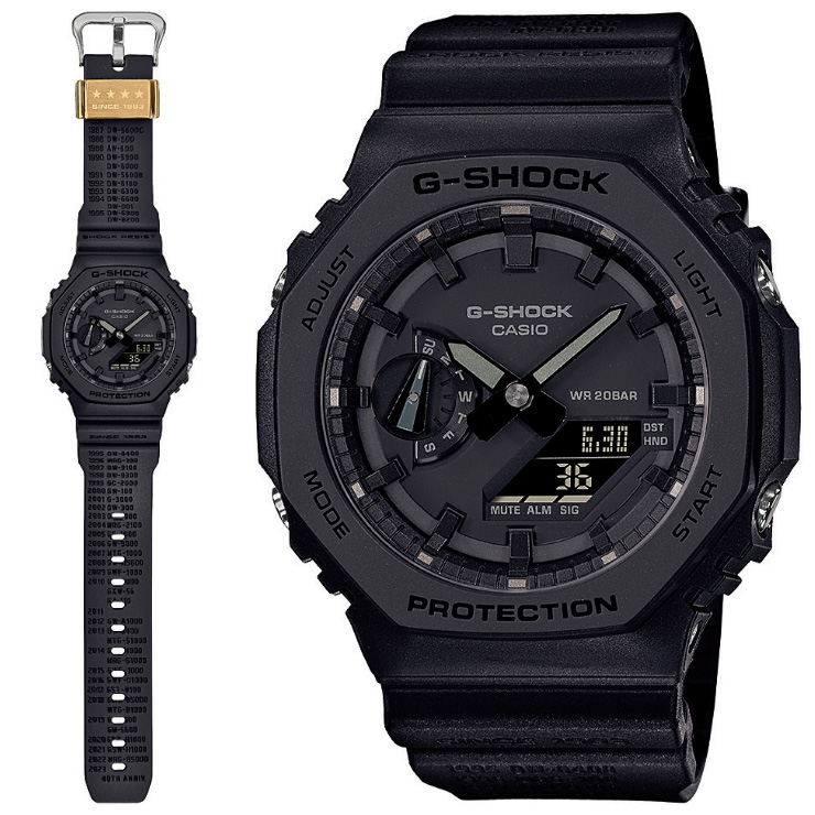 G-SHOCK ジーショック GA-2140RE-1AJR CASIO カシオ Gショック 40周年記念モデル REMASTER BLACK  リマスター・ブラック オクタゴン デジタル＆アナログ 腕時計