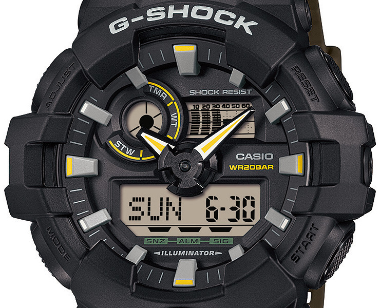 BIG CASE G-SHOCK Two tone utility colors GA-710TU-1A3JF