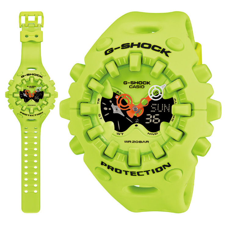 G-SHOCK Gショック GA-V01-9AJF ネオンイエロー カシオ ビッグケース