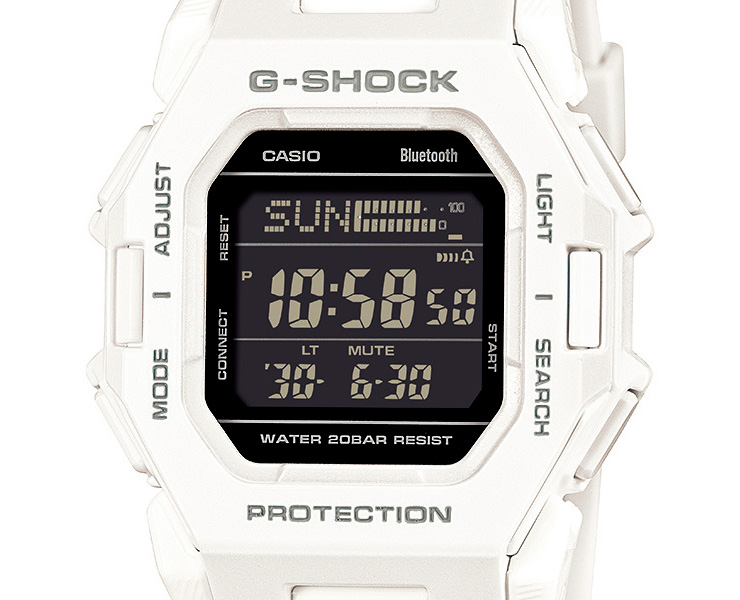 CASIO GD-B500-7JF G-SHOCK、美品 G-SHOCK 歩数計測機能 スマートフォンリンク ミッドサイズ GD-B500-7JF