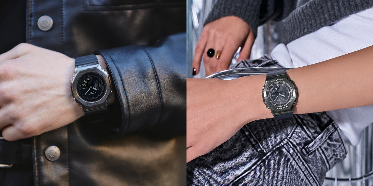 G-SHOCK Gショック メタルカバード ペア GM-2100BB-1AJF-GM