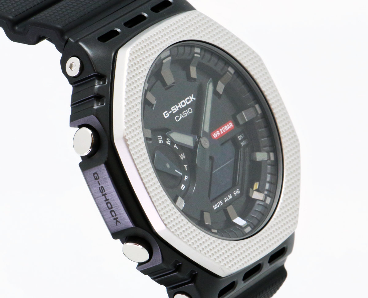 美品/G-SHOCK/GM-2100-1AJF/メタルカバード ORIGIN(G-SHOCK) G-SHOCK Gショック メタルカバード チェッカリング