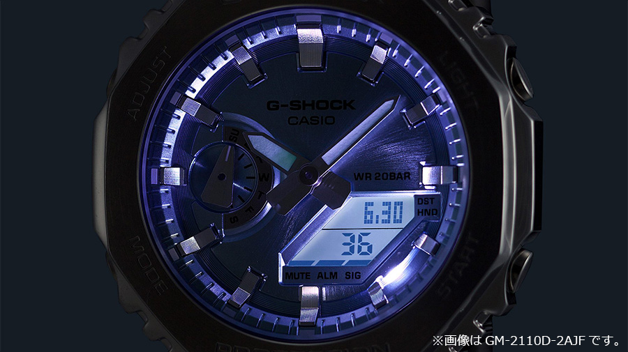 G-SHOCK メタルカバード メタルバンド GM-2110D-2BJF ネイビー