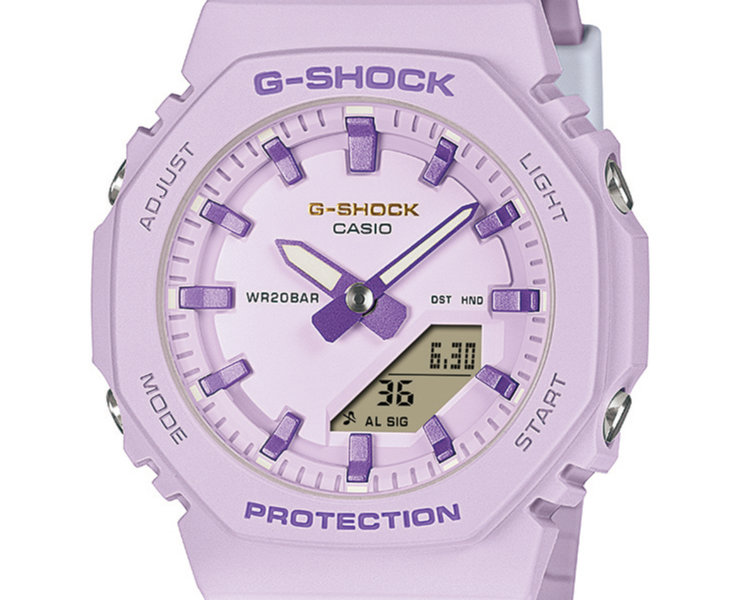 CASIO G-SHOCK ジーショック 白デジアナ腕時計 GA−100A パープル針 ホワイト文字盤 CASIO G-SHOCK ジーショック 白デジアナ腕時計 GA−100A パープル針