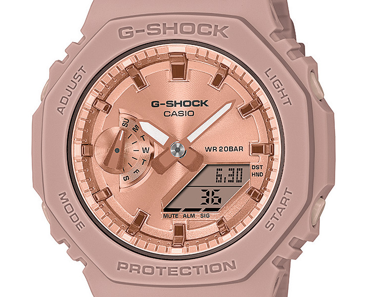 G-SHOCK ミッドサイズ ピンクベージュ＆ピンクゴールド GMA-S2100MD 